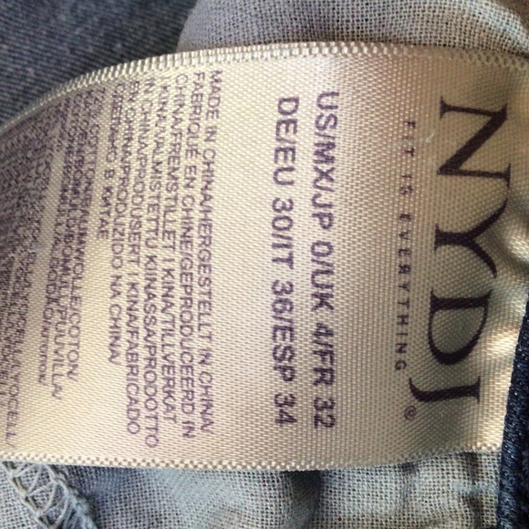 NYDJ straight leg, embellished pockets, 0 - Picture 6 of 6